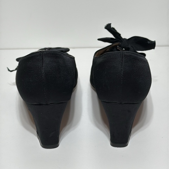 Vintage Rare Del Arte Shoes Satin Ballet Style Heels - Picture 5 of 17